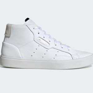 Adidas White Sleek Mid Shoes